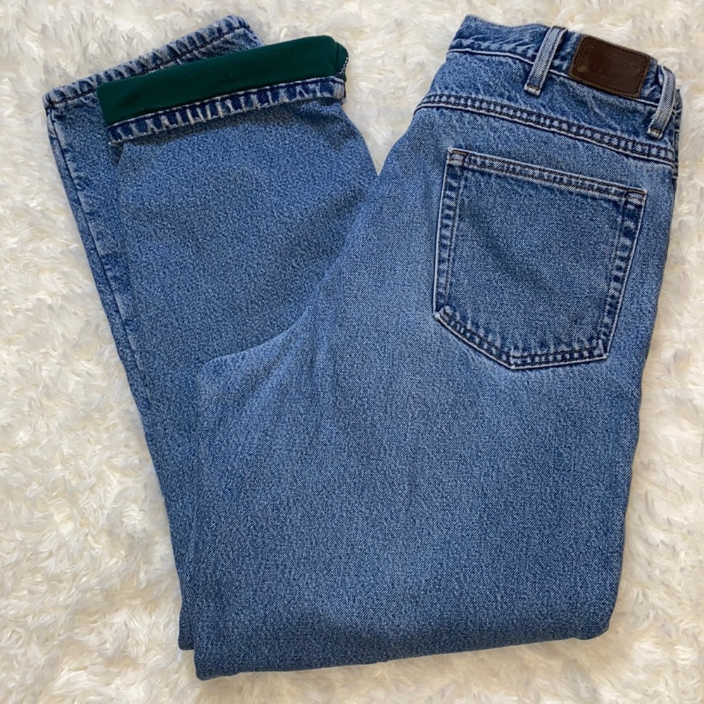 L.L. Bean Fleece Lined Jean’s W33 L30